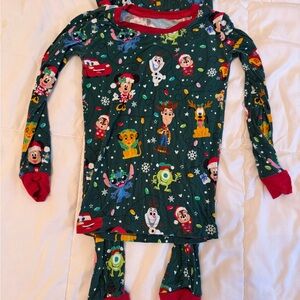Little Sleepies Disney Character Kids One Piece Pajama - Green and Red